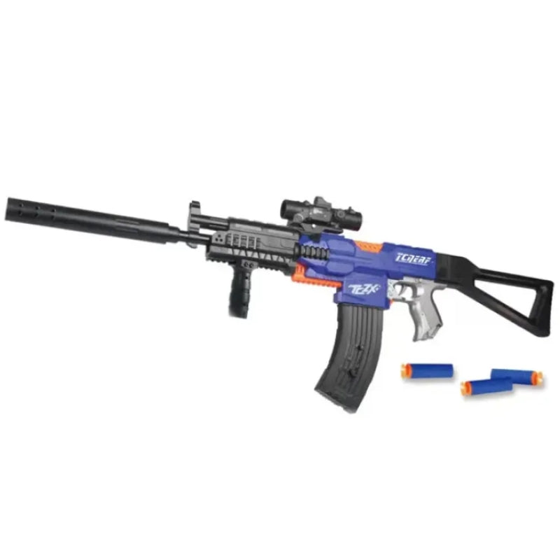 AK47 Rechargeable Electric Toy Gun Nerf Soft Darts For Kids - 103cm