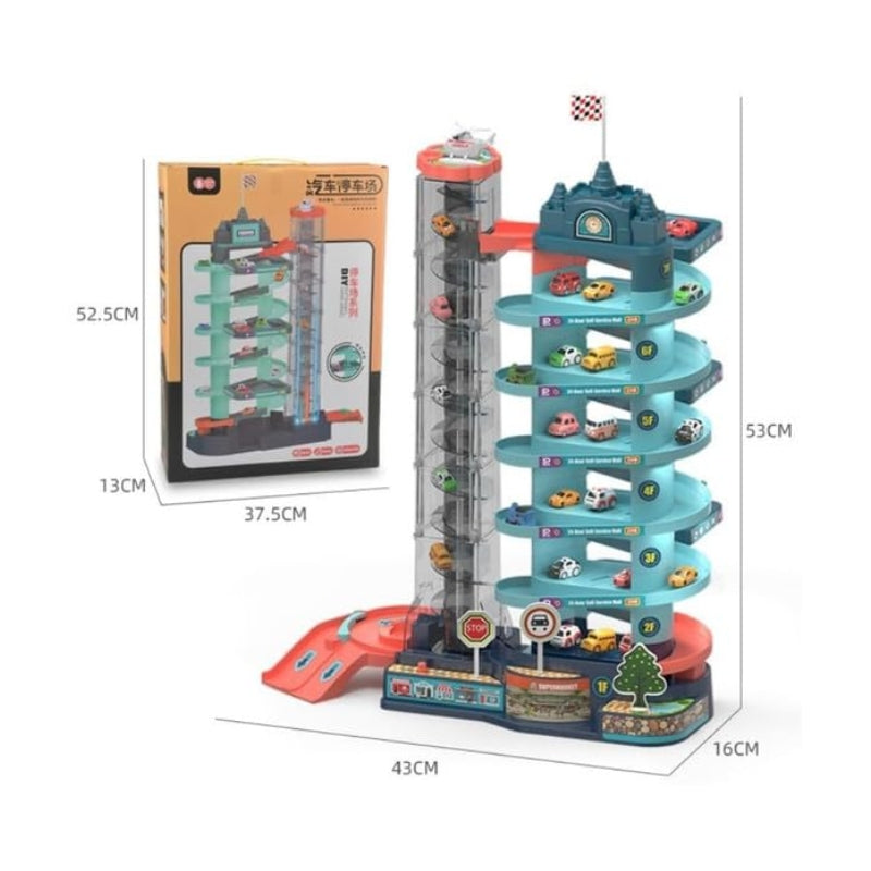 Automatic 7 Story Car Parking Toy Set For Kids