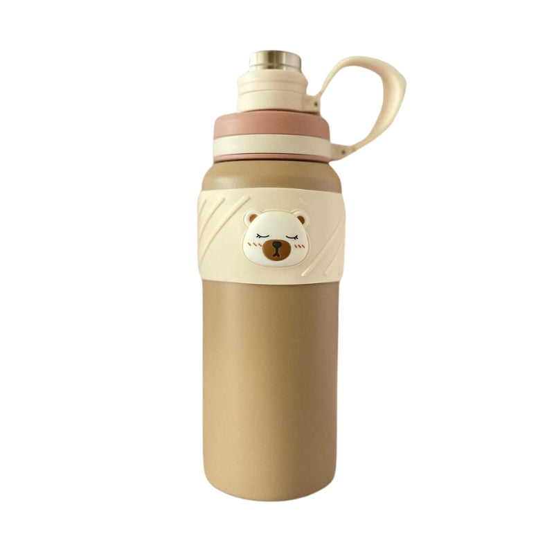 Adorable Bear Embossed Water Bottle For Kids