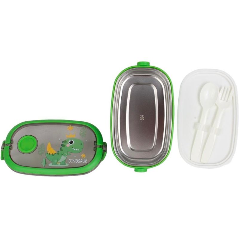 Bento Lunch Box with Spoon & Fork