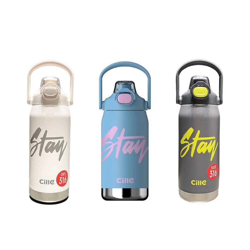 Cille Stay Printed Metal Water Bottle With Sipper (XB-22158)