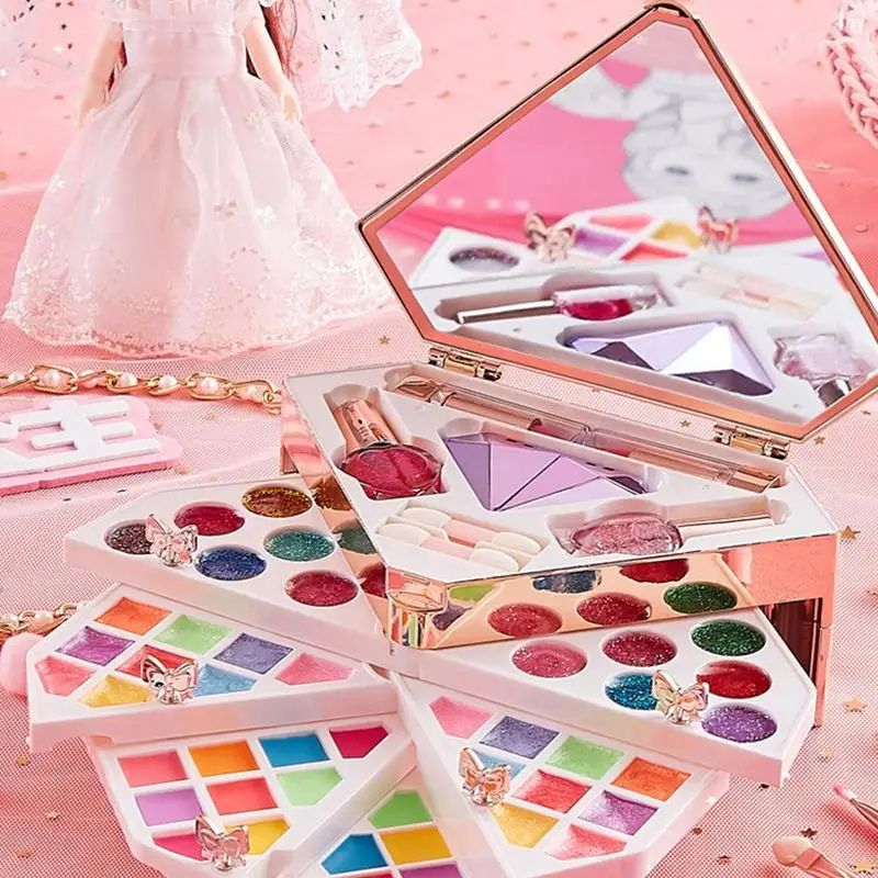 Handbag Makeup Kit With Light And Music For Girls