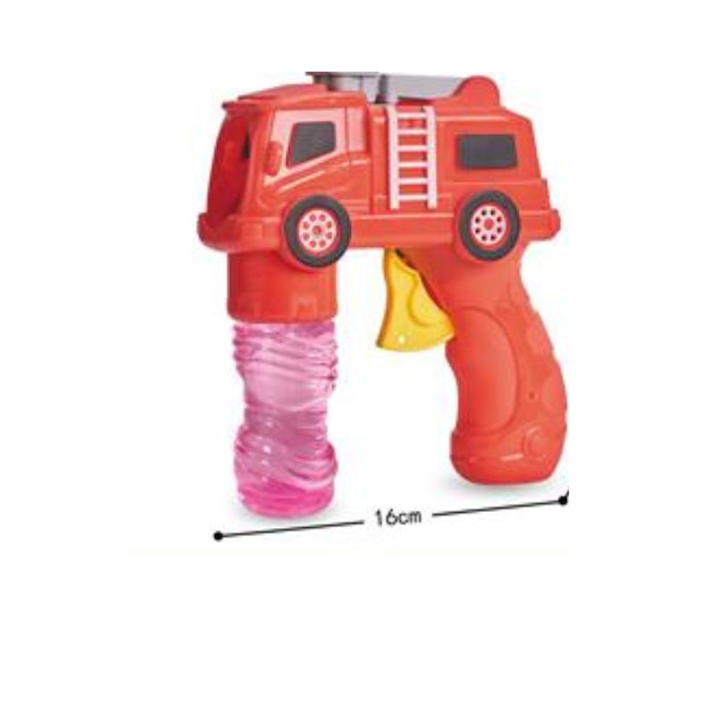 Fire Engine Bubble Gun Toy With Light And Sound