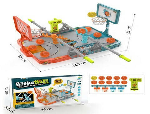 Tabletop basketball game.