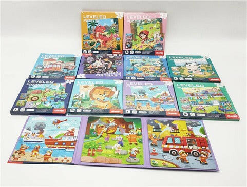 Cartoon magnetic puzzle book.