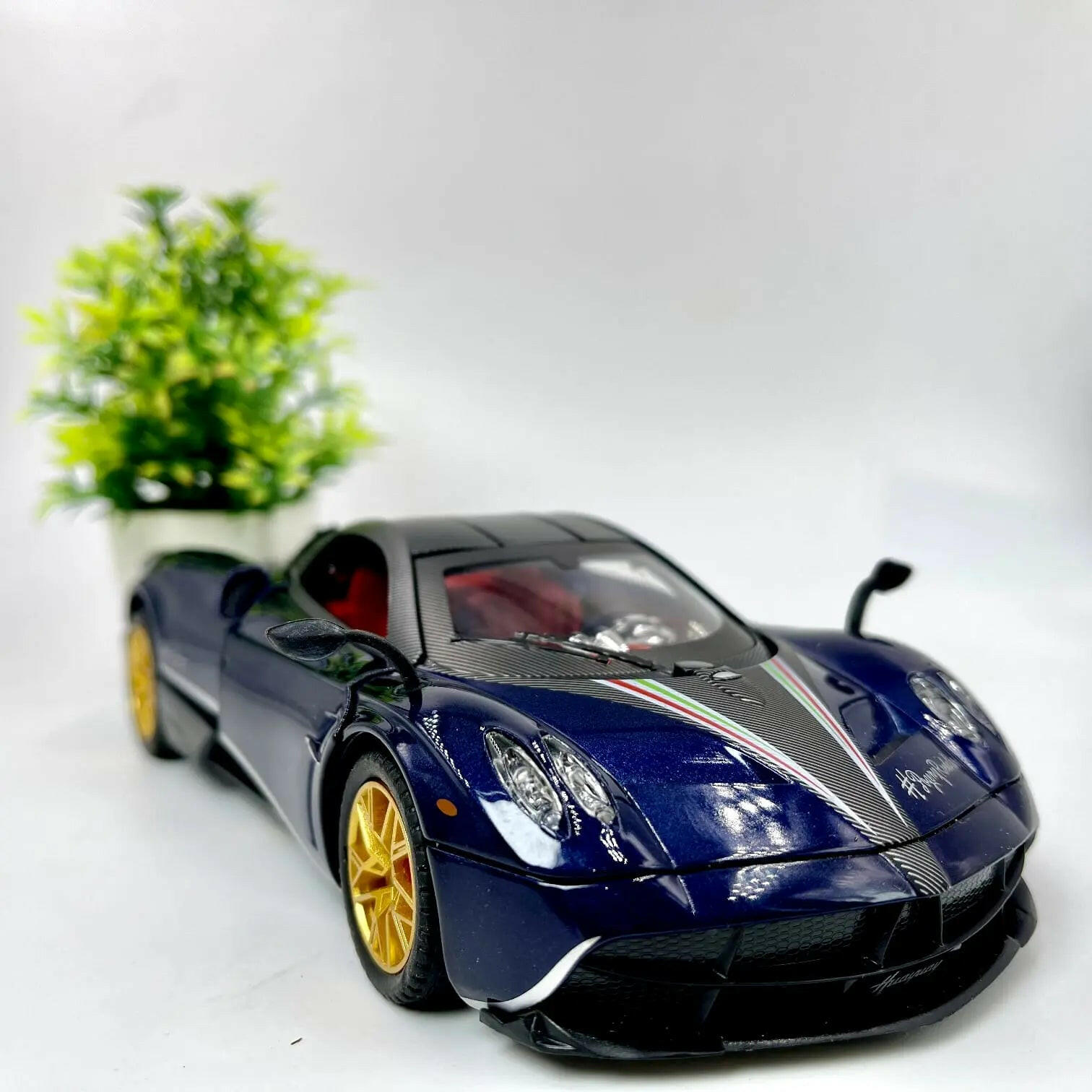 Pagani Huayra Car With Light And Sound - KIDZMART Blue