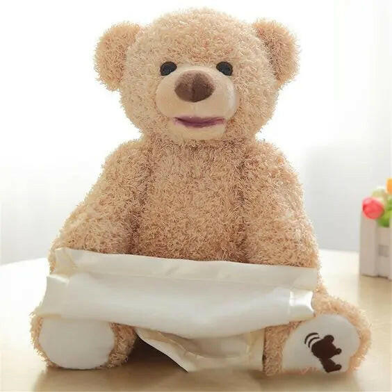 Peek-a-Boo Bear Stuff Toy - KIDZMART 