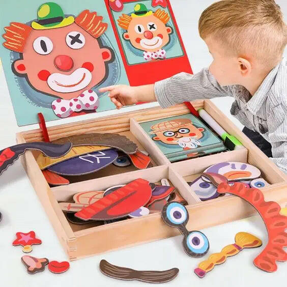 Wooden Magnetic Puzzle Game - KIDZMART