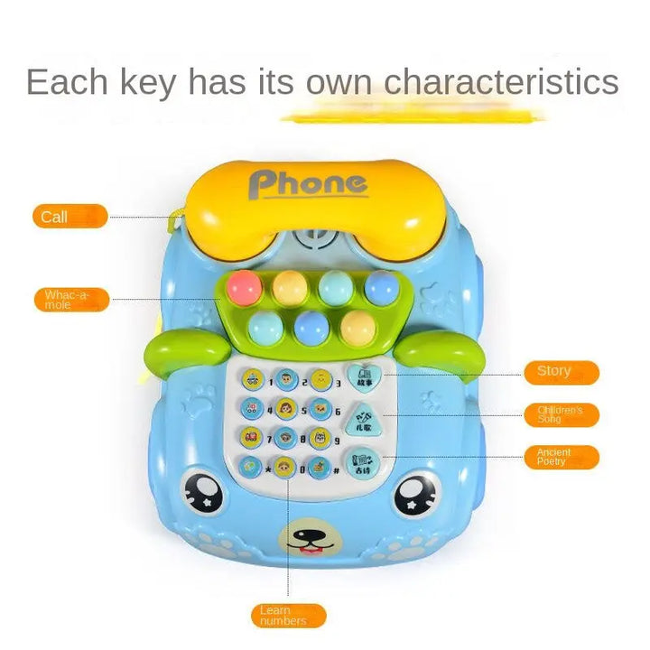 Early Education Musical Telephone Multifunctional Toy - KIDZMART