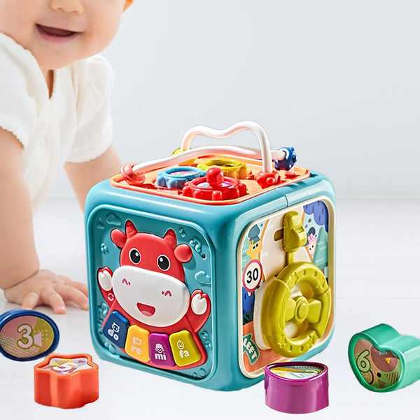 Activity Cube Box 6 in 1 For Toddlers - KIDZMART