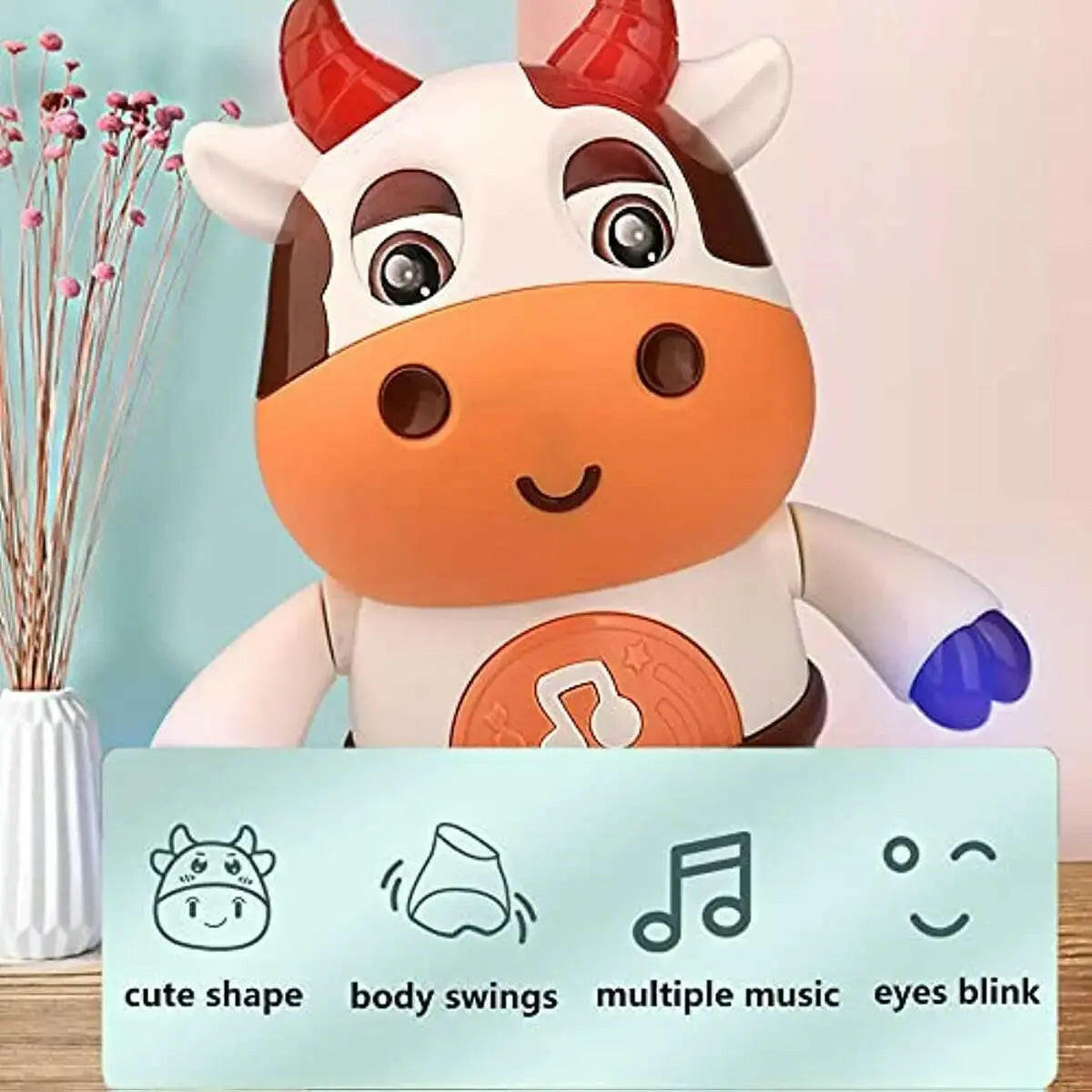 New Dancing Walking Baby Cow Toy - KIDZMART