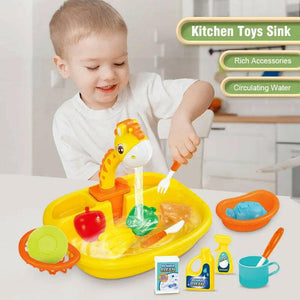 Electric Dishwasher Kitchen Sink Toy - KIDZMART