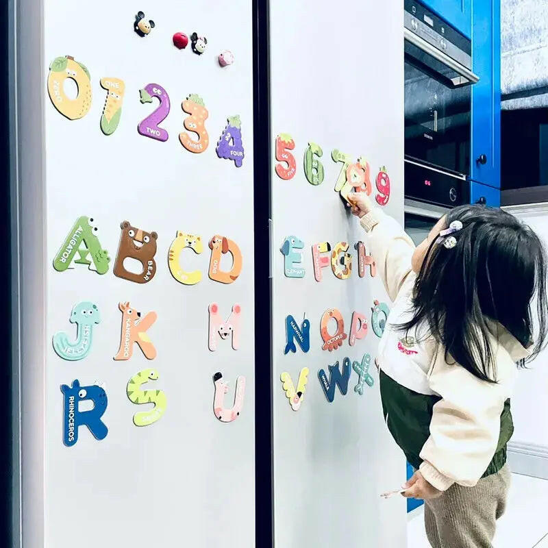 Magnetic Fridge Letters And Numbers For Kids - KIDZMART