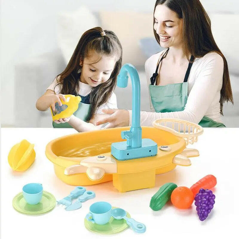 Electric Dishwasher Kitchen Sink Toy - KIDZMART