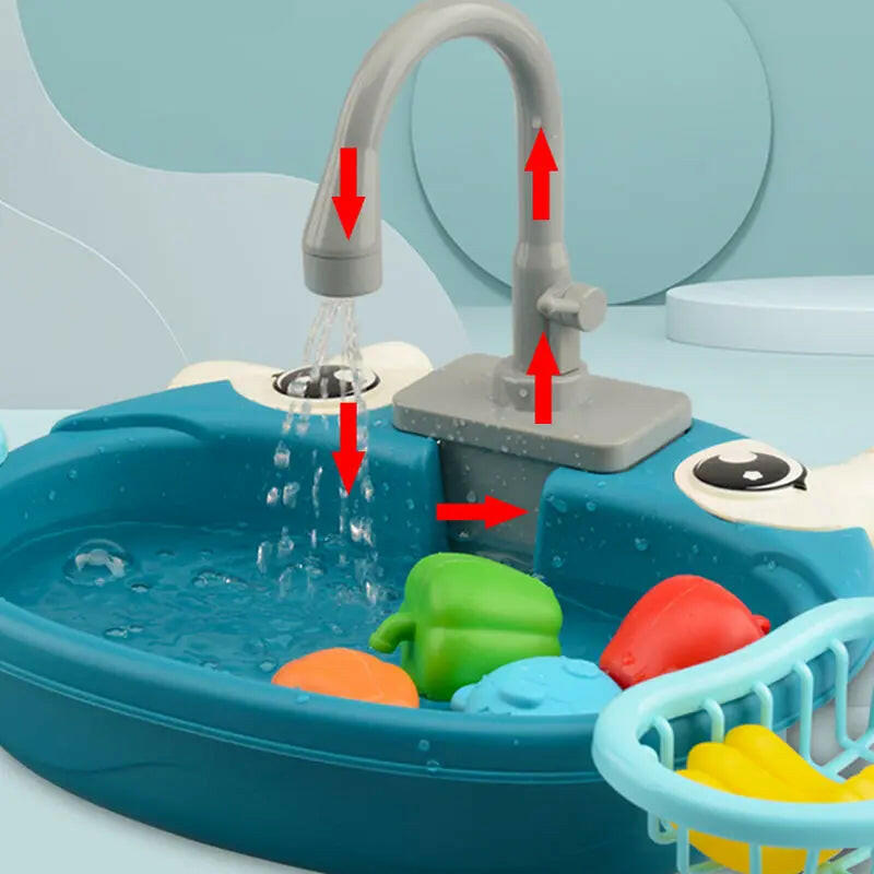 Electric Dishwasher Kitchen Sink Toy - KIDZMART