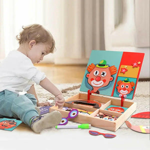 Wooden Magnetic Puzzle Game - KIDZMART