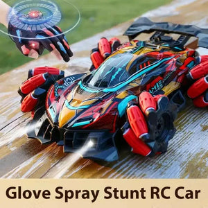 RC Stunt Spray Lights Car With Hand Glove Sensor - KIDZMART