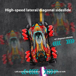 RC Stunt Spray Lights Car With Hand Glove Sensor - KIDZMART