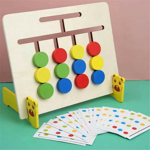 Wooden Four Colour Animal Logic Game - KIDZMART 