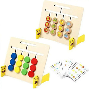 Wooden Four Colour Animal Logic Game - KIDZMART 