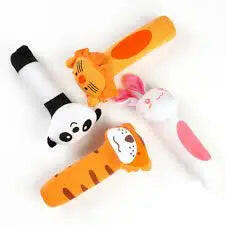 Plush Animal Hand Cranked Stick Stuff Toy (Pack of 5) - KIDZMART 