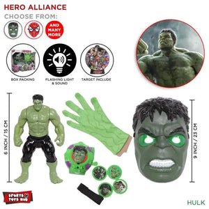 Spider Man Iron Man Hulk lighting Masks - KIDZMART