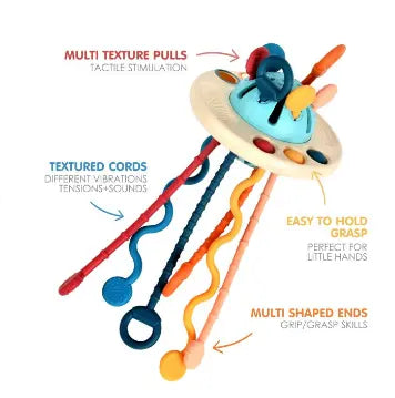 Silicone Teether Funny Pulling Toy - KIDZMART