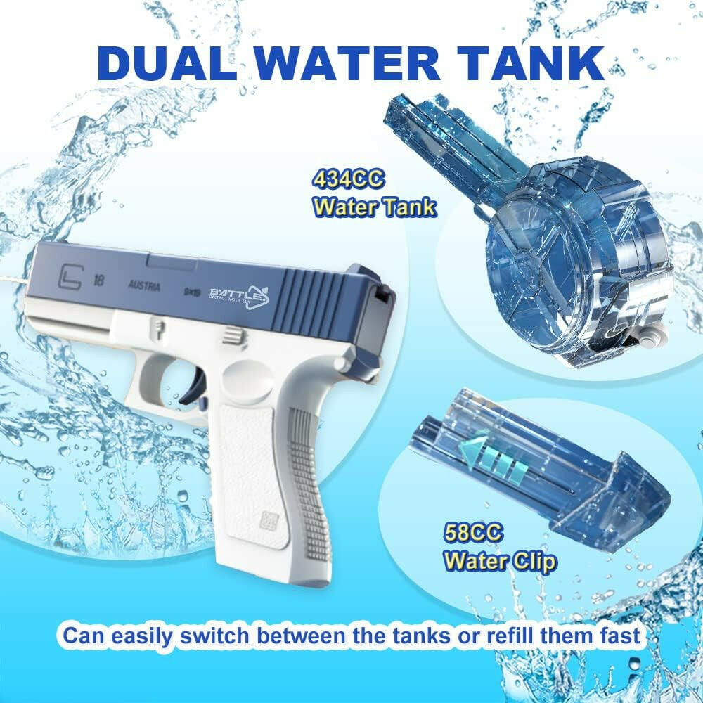 Glock Automatic Rechargeable Dual Tank Water Gun KIDZMART