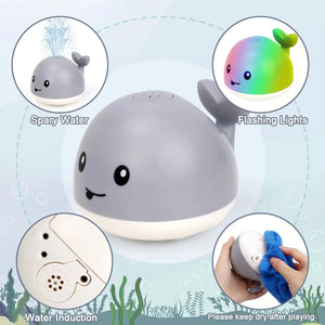 Whale Induction Spray Water Bath Toy - KIDZMART