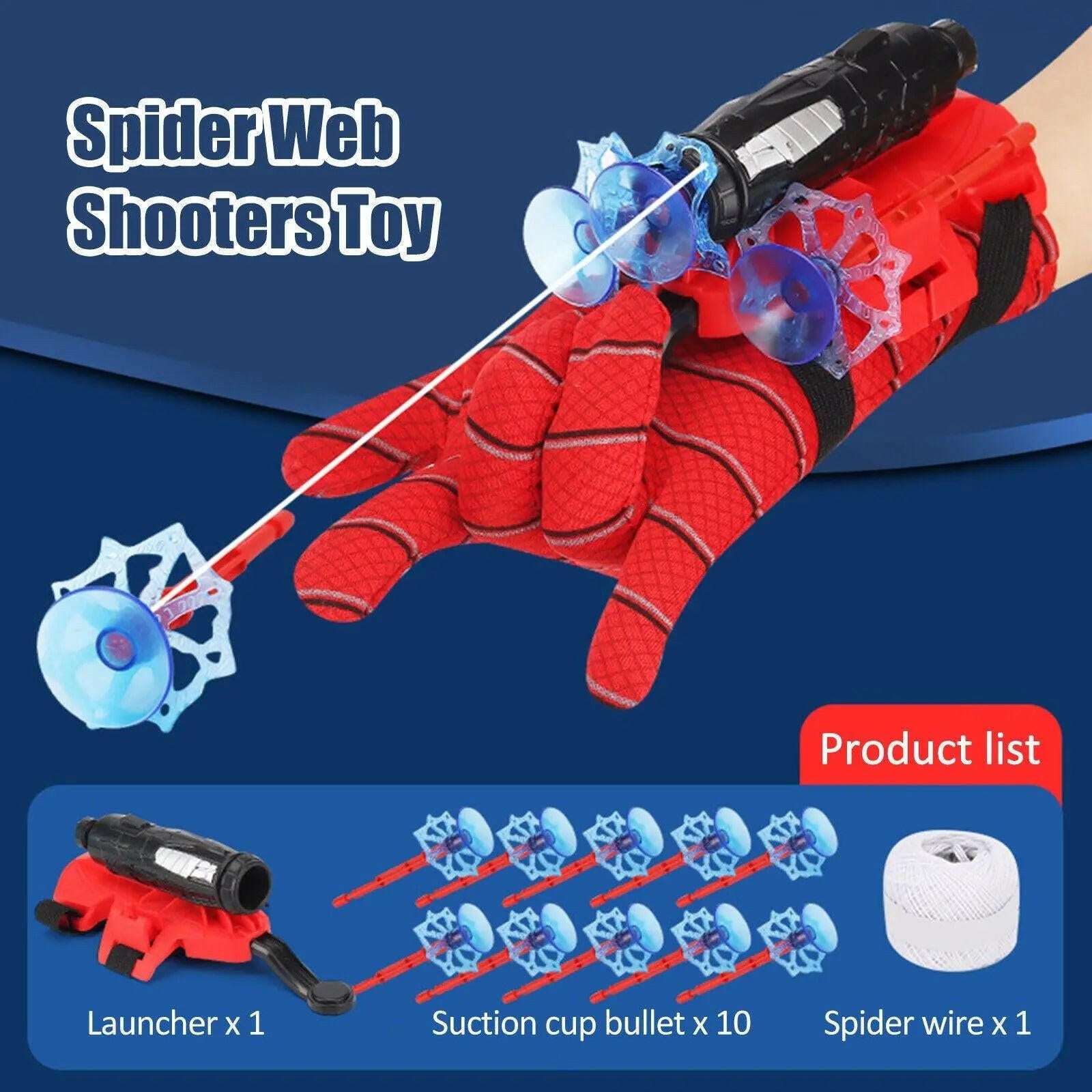 Amazing Spiderman Costume Shooter Glove Toy - KIDZMART