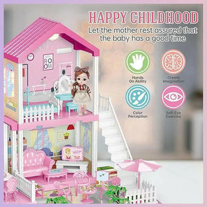 Beautiful Doll Villa Set 81 Pc for Girls - KIDZMART