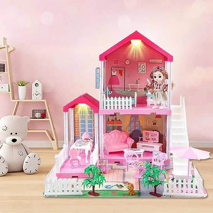 Beautiful Doll Villa Set 81 Pc for Girls - KIDZMART