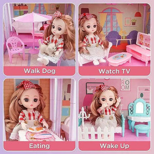 Beautiful Doll Villa Set 81 Pc for Girls - KIDZMART