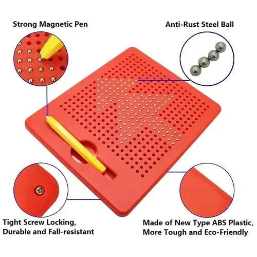 Drawing Magnetic Pad with 10 Pattern Cards For Kids - KIDZMART