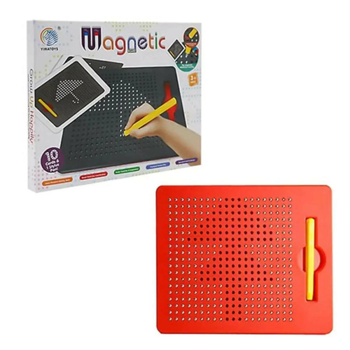 Drawing Magnetic Pad with 10 Pattern Cards For Kids - KIDZMART