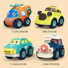 Intertial garage Car Set - KIDZMART