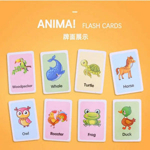 Kids Montessori Learning English Words Card Pocket Flash Cards - KIDZMART