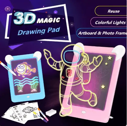 Magic Board Light Up Drawing Pad - KIDZMART