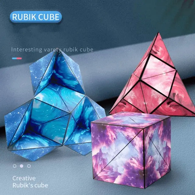 D Magne Tic Magic Cube 72 Shapes Shifting Box Gift Puzzle Toy - KIDZMART