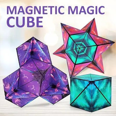 D Magne Tic Magic Cube 72 Shapes Shifting Box Gift Puzzle Toy - KIDZMART