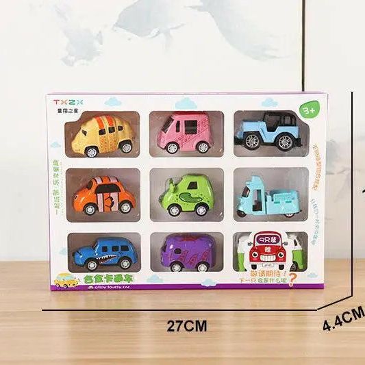 Mini Alloy Cars set 9 pieces - KIDZMART