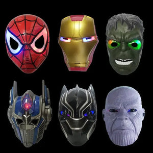 Spider Man Iron Man Hulk lighting Masks - KIDZMART