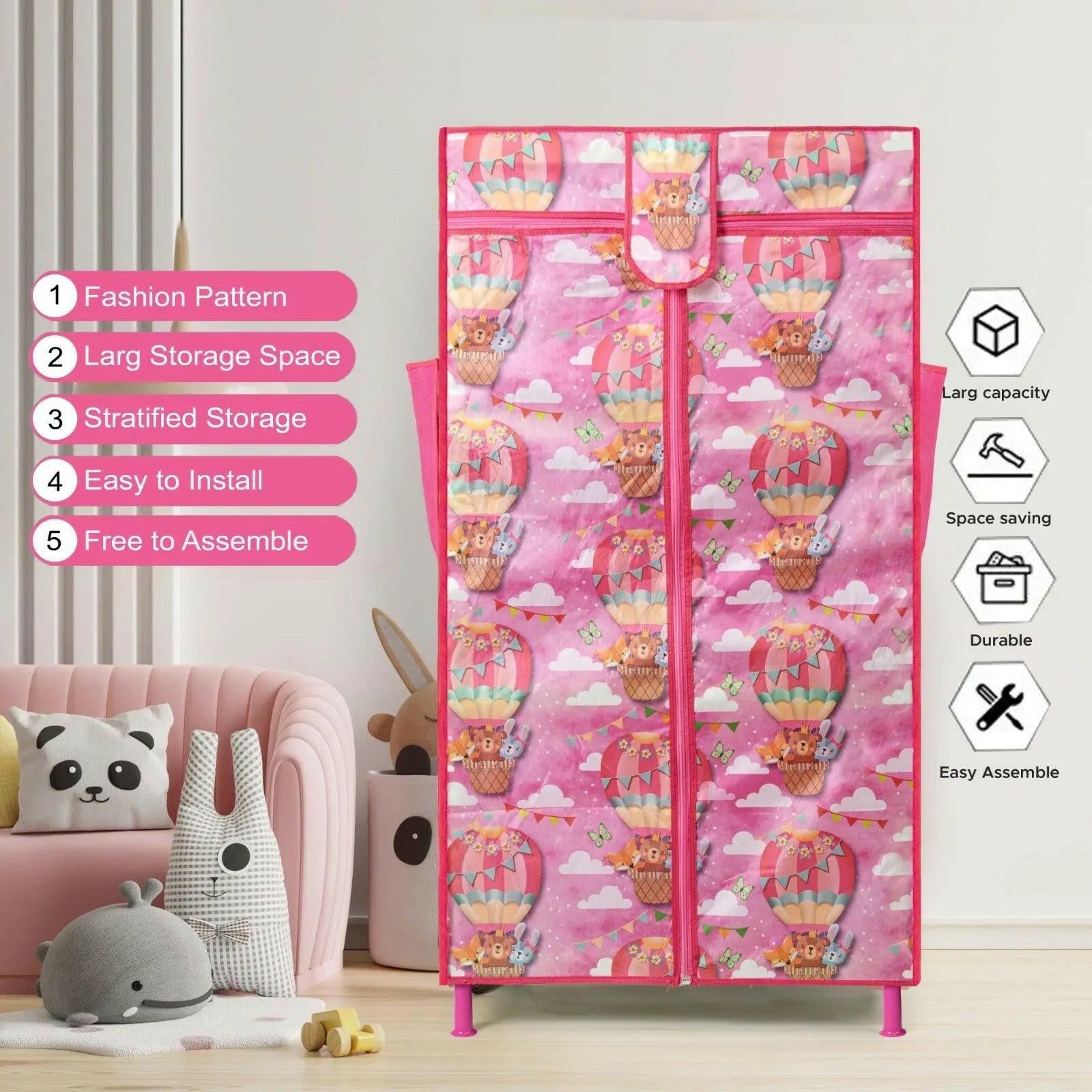 Toddler Foldable wardrobe for kids - KIDZMART