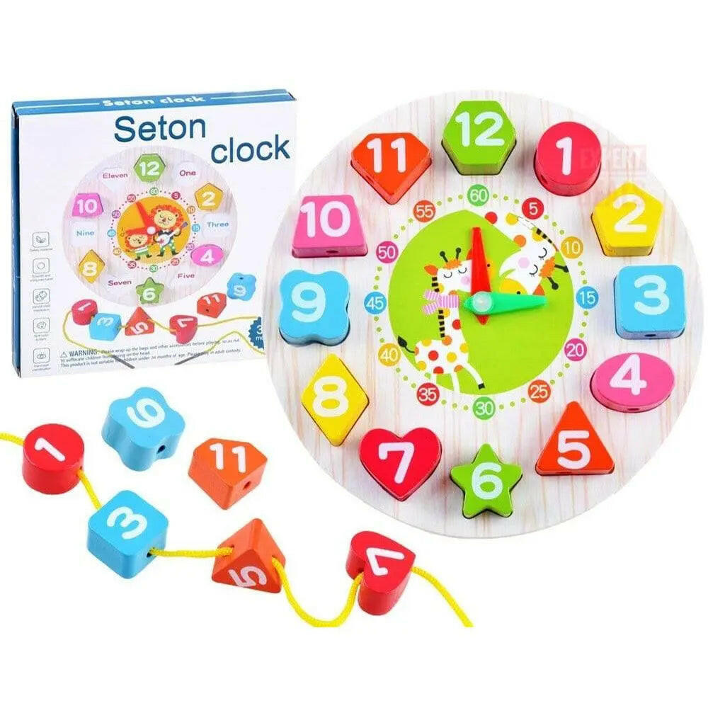 Wooden Puzzle Colck For kids - KIDZMART